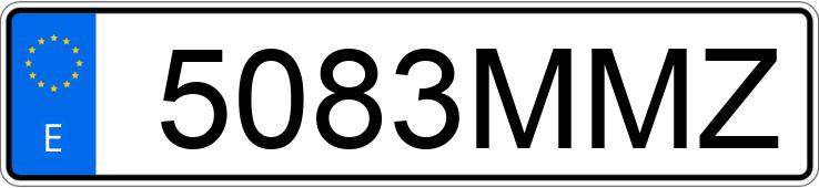 Numer rejestracyjny 5083MMZ posiada FORD MUSTANG Numer rejestracyjny 5083MMZ posiada FORD MUSTANG