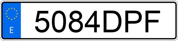 Numer rejestracyjny 5084DPF posiada CHRYSLER GRAND VOYAGER