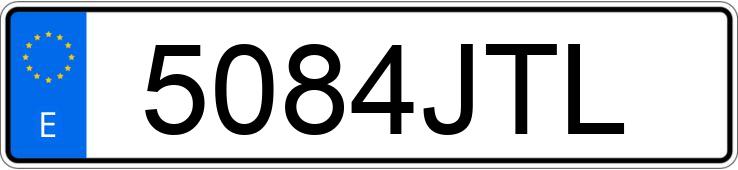 Numer rejestracyjny 5084JTL posiada CITROEN C4