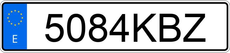 Numer rejestracyjny 5084KBZ posiada DACIA LOGAN