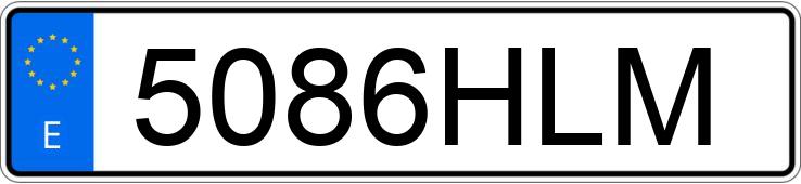 Numer rejestracyjny 5086HLM posiada TOYOTA RAV4