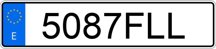 Numer rejestracyjny 5087FLL posiada FORD FOCUS