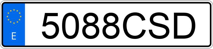 Numer rejestracyjny 5088CSD posiada PEUGEOT 206 Numer rejestracyjny 5088CSD posiada PEUGEOT 206