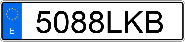 Numer rejestracyjny 5088LKB posiada PEUGEOT RIFTER