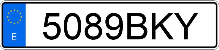 Numer rejestracyjny 5089BKY posiada SEAT INCA