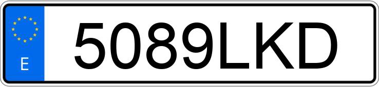 Numer rejestracyjny 5089LKD posiada MAZDA CX-30