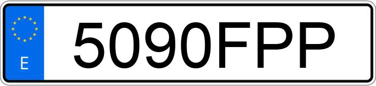 Numer rejestracyjny 5090FPP posiada BMW SERIE 3