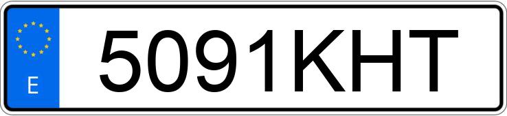 Numer rejestracyjny 5091KHT posiada FORD FIESTA