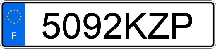 Numer rejestracyjny 5092KZP posiada TOYOTA COROLLA