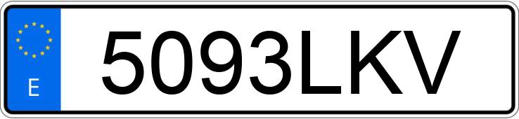 Numer rejestracyjny 5093LKV posiada JEEP WRANGLER