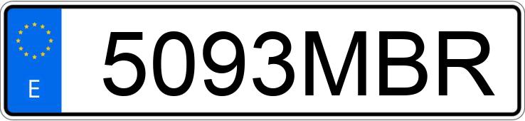 Numer rejestracyjny 5093MBR posiada AUDI A6
