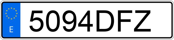 Pirat drogowy w pojeździe o numerach rejestracyjnych 5094DFZ