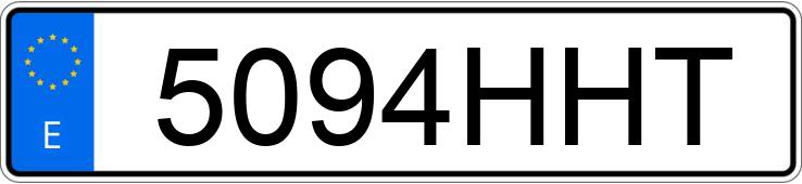 Numer rejestracyjny 5094HHT posiada AUDI Q7