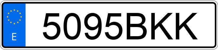 Numer rejestracyjny 5095BKK posiada MERCEDES VITO