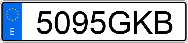 Numer rejestracyjny 5095GKB posiada BMW SERIE 1