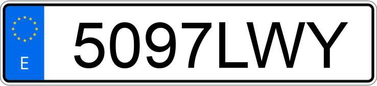 Numer rejestracyjny 5097LWY posiada HYUNDAI TUCSON