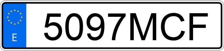 Registreringsnummeret 5097MCF har RENAULT EXPRESS