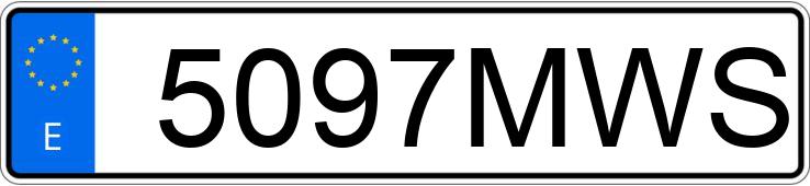 Numer rejestracyjny 5097MWS posiada VOLKSWAGEN CRAFTER