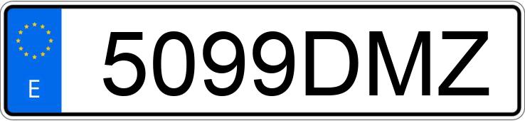Numer rejestracyjny 5099DMZ posiada RENAULT MEGANE