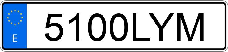 Numer rejestracyjny 5100LYM posiada TOYOTA COROLLA