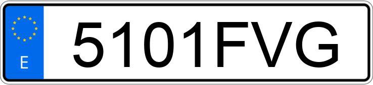 Il numero di registrazione 5101FVG ha VOLVO S40