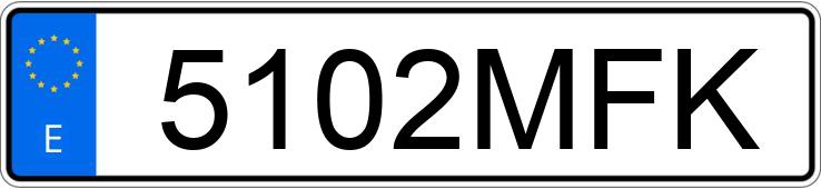 Numer rejestracyjny 5102MFK posiada VOLVO XC60