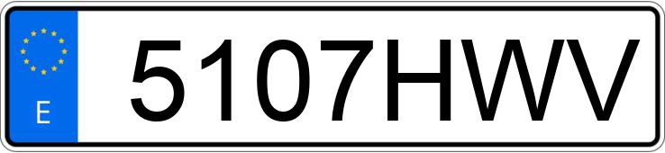 Numer rejestracyjny 5107HWV posiada BMW SERIE 5