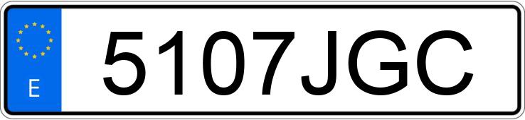 Numer rejestracyjny 5107JGC posiada ABARTH 500