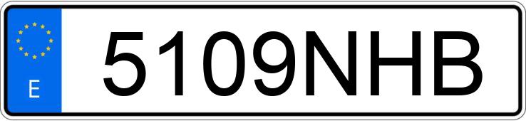 Numer rejestracyjny 5109NHB posiada PORSCHE CAYENNE COUPE