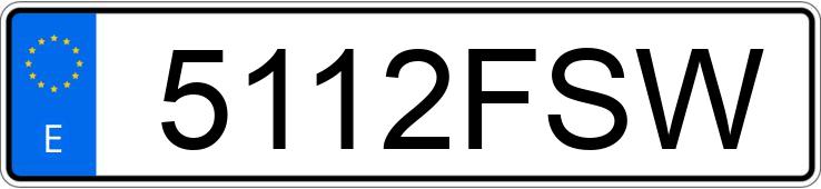 Numer rejestracyjny 5112FSW posiada SEAT LEON