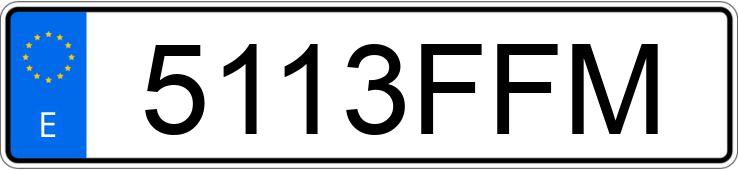 Numer rejestracyjny 5113FFM posiada BMW SERIE 1