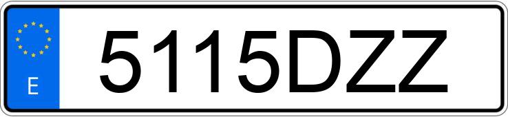 Numer rejestracyjny 5115DZZ posiada KTM SUPER DUKE