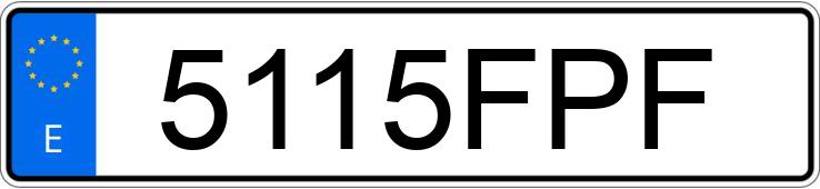 Numer rejestracyjny 5115FPF posiada AUDI A3
