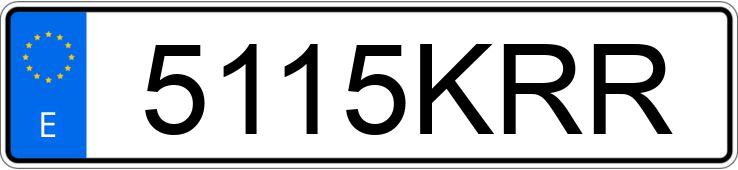 Numer rejestracyjny 5115KRR posiada MERCEDES E (238)