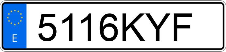 Numer rejestracyjny 5116KYF posiada BMW SERIE 1