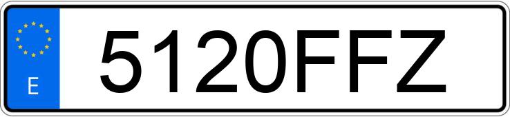 Numer rejestracyjny 5120FFZ posiada FIAT PUNTO