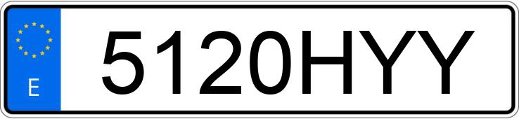 Numer rejestracyjny 5120HYY posiada VOLVO FE