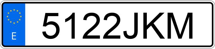 Numer rejestracyjny 5122JKM posiada BMW SERIE 3