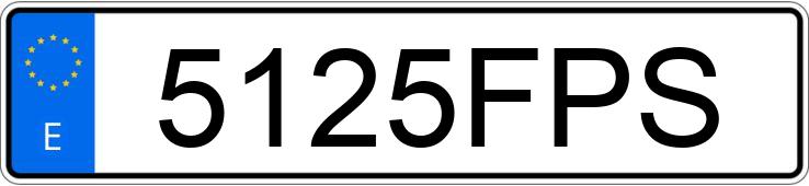 Numer rejestracyjny 5125FPS posiada PORSCHE 911