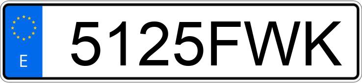 Numer rejestracyjny 5125FWK posiada OPEL CORSA Numer rejestracyjny 5125FWK posiada OPEL CORSA