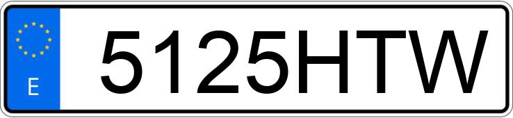 Numer rejestracyjny 5125HTW posiada PEUGEOT 308