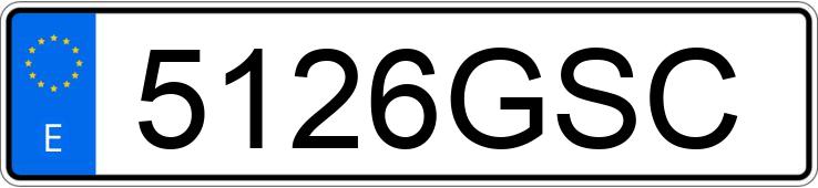 Numer rejestracyjny 5126GSC posiada NISSAN FP
