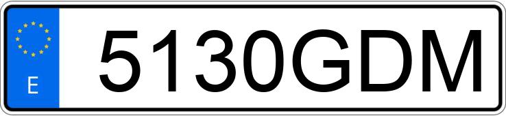 Numer rejestracyjny 5130GDM posiada BMW SERIE 3