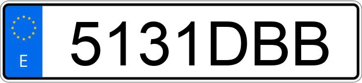 Numer rejestracyjny 5131DBB posiada CITROEN XSARA