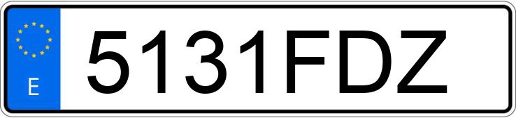 Numer rejestracyjny 5131FDZ posiada RENAULT MEGANE