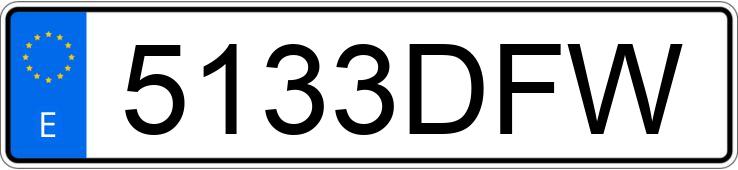 Numer rejestracyjny 5133DFW posiada BMW X5