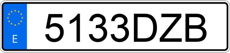 Numer rejestracyjny 5133DZB posiada VOLKSWAGEN PASSAT