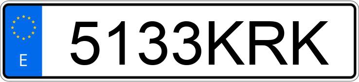 Numer rejestracyjny 5133KRK posiada MERCEDES E (213)