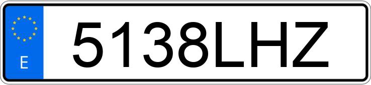 Numer rejestracyjny 5138LHZ posiada PORSCHE CAYENNE