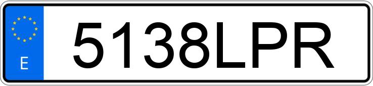 Numer rejestracyjny 5138LPR posiada MERCEDES B (247)